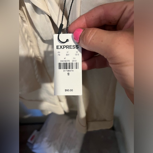 Super High Waisted Satin Tie Belt Tailored Shorts size 10 - Picture 4 of 4